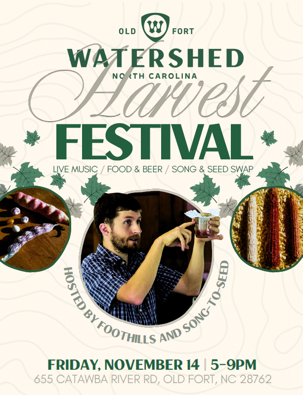 Community Harvest Celebration at Foothills Watershed: Honoring Appalachian Roots in Old Fort